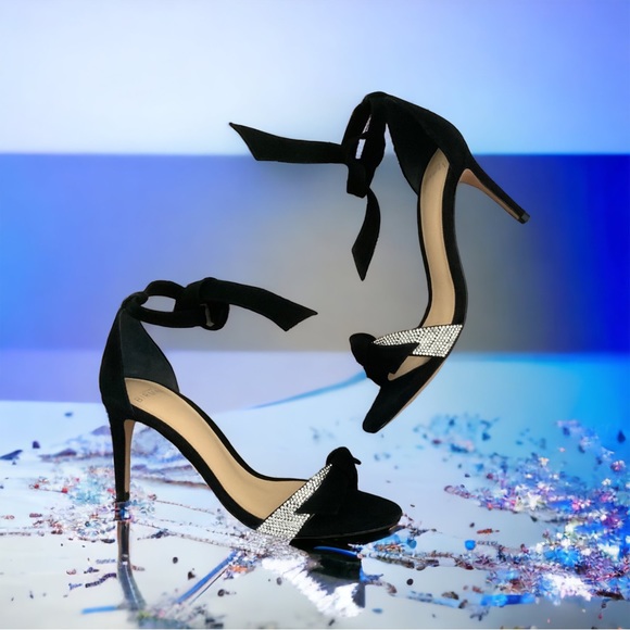 NIB Alexandre Birman Clarita Crystal & Bow Sandal Heels Size 37 $625 - Picture 1 of 9